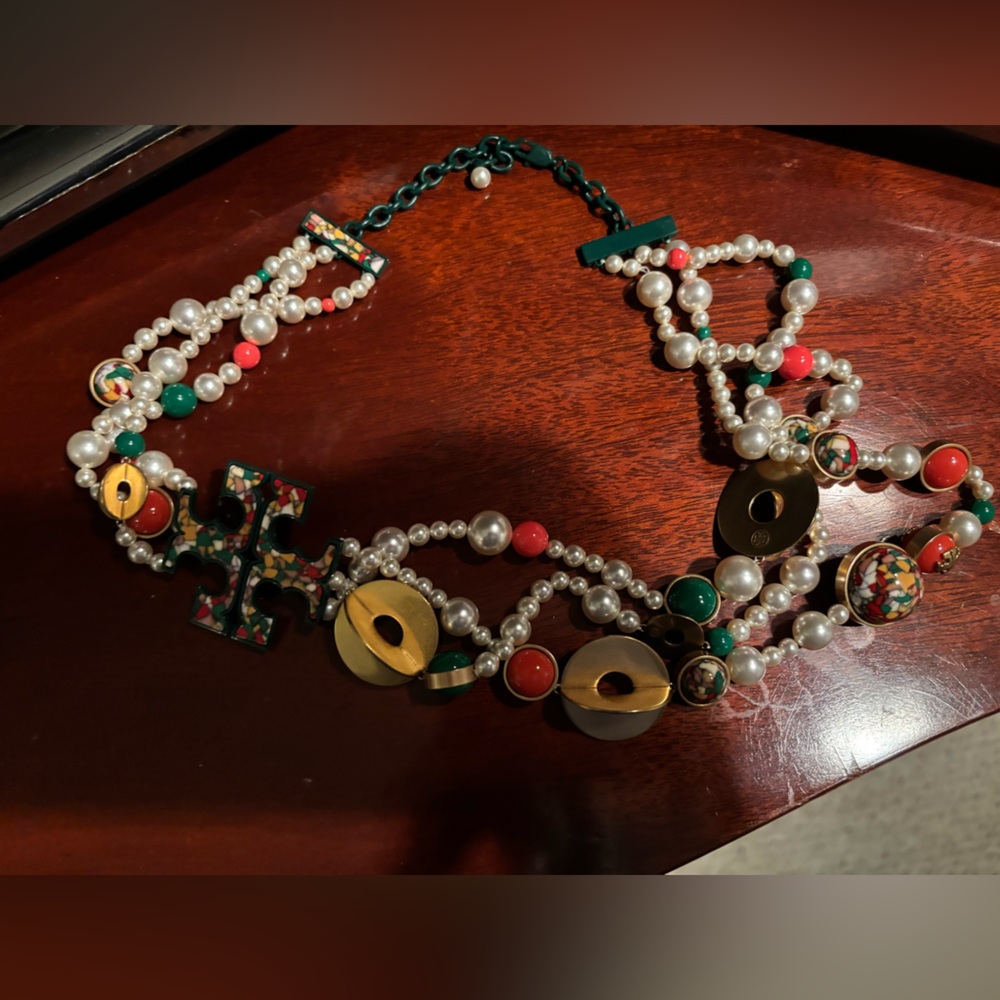 Tory Burch Multicolor Pearl Necklace